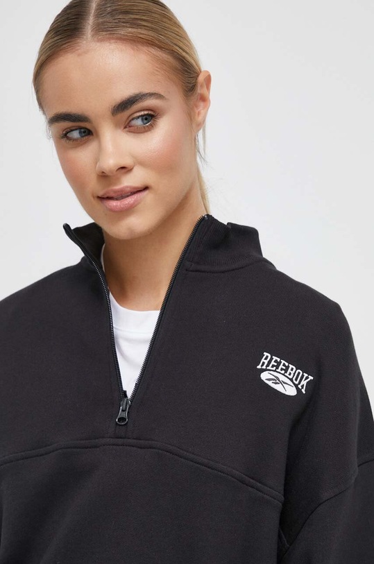 Reebok Classic bluza bawełniana ARCHIVE ESSENTIALS czarny 100036297