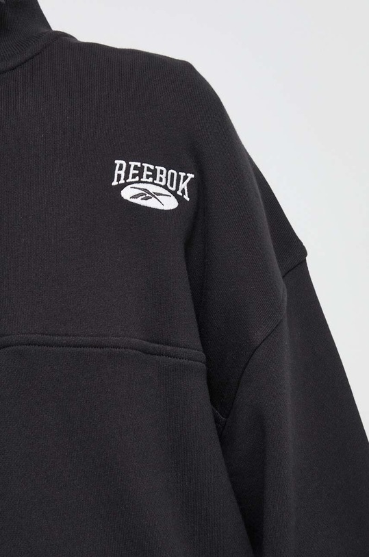 Βαμβακερή μπλούζα Reebok Classic ARCHIVE ESSENTIALS 100036297 μαύρο