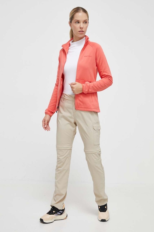 Marmot felpa da sport Leconte Fleece 12810.9949 arancione AW23