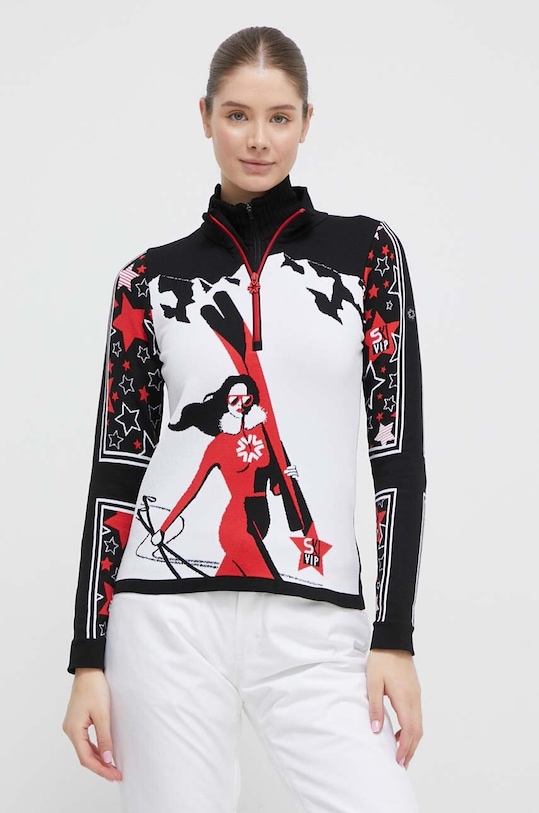 Newland sportos pulóver Afrodite mintás fekete N46310.99