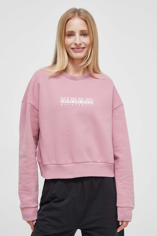 Mikina Napapijri B-BOX W C S NP0A4GXTP871 růžová AW23