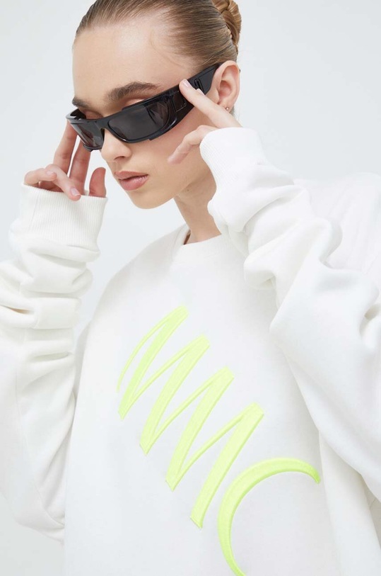 MMC STUDIO hanorac de bumbac imprimeu alb SWEATSHIRT.LABEL