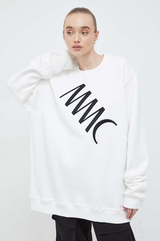MMC STUDIO bluza bawełniana aplikacja biały SWEATSHIRT.LABEL