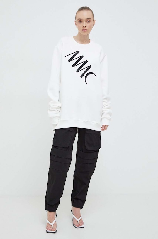 MMC STUDIO bluza bawełniana SWEATSHIRT.LABEL biały AW23