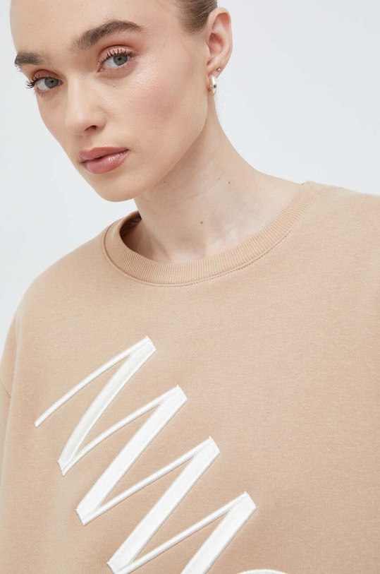Pamučna dukserica MMC STUDIO bež SWEATSHIRT.LABEL