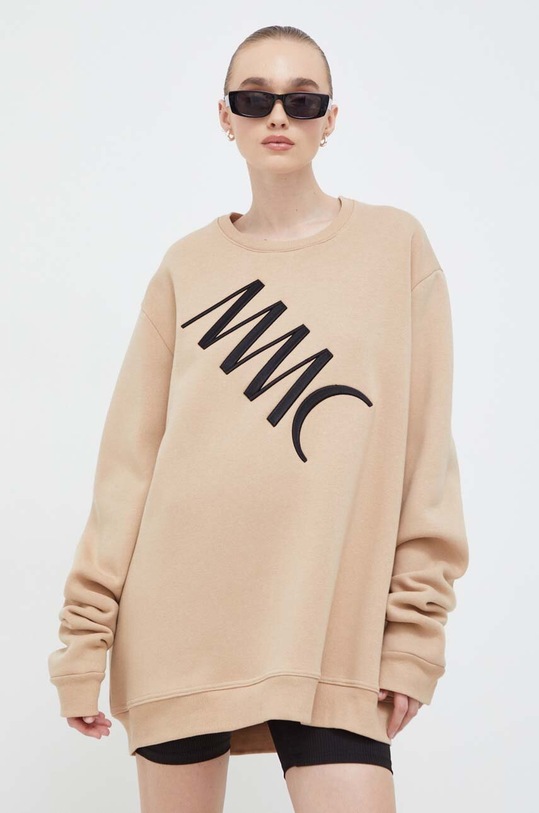 MMC STUDIO hanorac de bumbac SWEATSHIRT.LABEL bej AW23