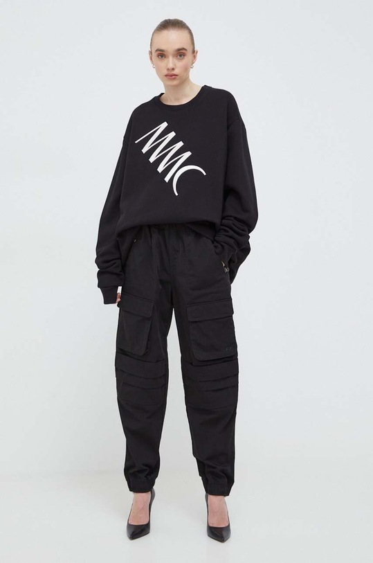 MMC STUDIO bluza bawełniana SWEATSHIRT.LABEL czarny AW23