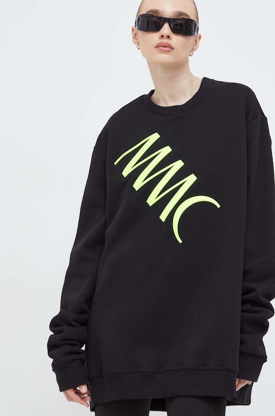 Pamučna dukserica MMC STUDIO crna SWEATSHIRT.LABEL