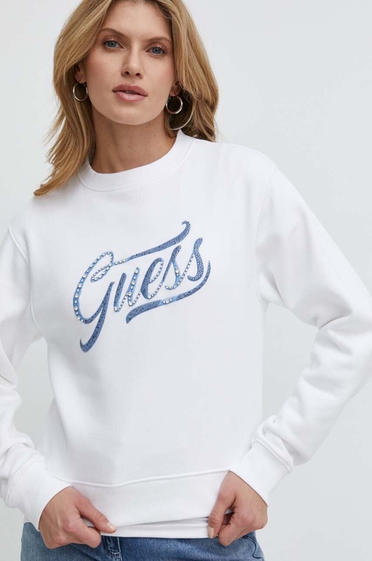 Guess bluza aplikacja biały W4RQ14.KB681