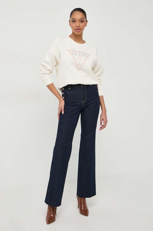 Guess bluza PONY HAIR W4RQ13.KC5H2 beżowy SS24