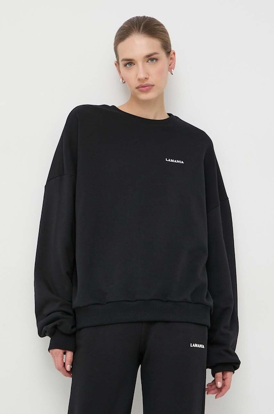Mikina La Mania bez kapucne čierna MOUS.2
