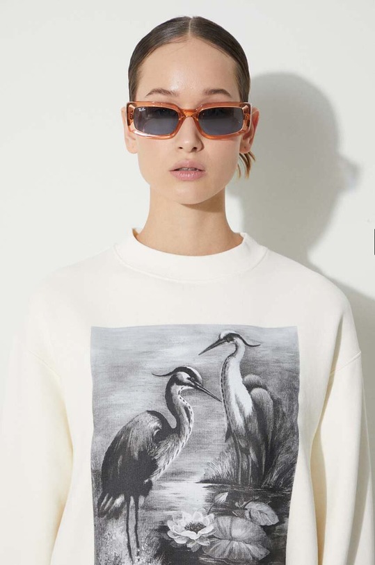 Heron Preston cotton sweatshirt Nf Heron Bw Crewneck HWBA014C99JER0030110 beige