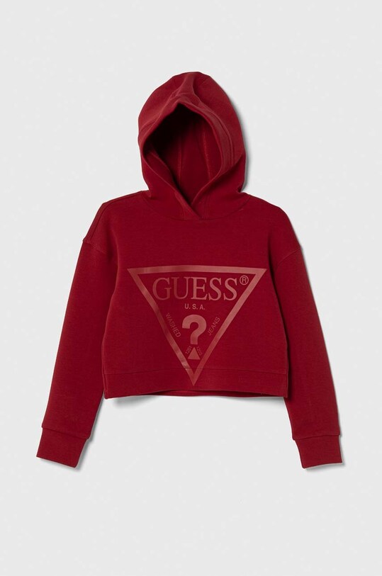 Παιδική μπλούζα Guess με κουκούλα μπορντό J2BQ35.FL03S.9BYX