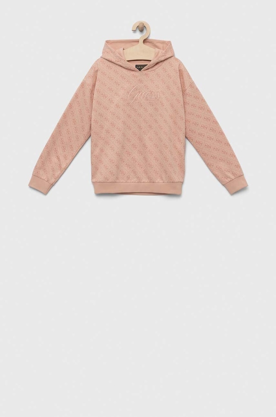 Detská bavlnená mikina Guess bavlna oranžová J3YQ06.KA6R3.9BYX