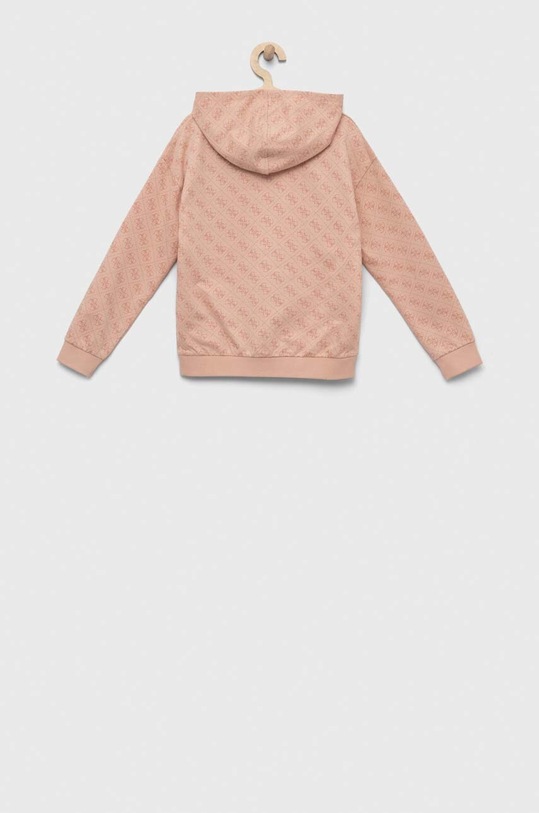 Detská bavlnená mikina Guess J3YQ06.KA6R3.9BYX oranžová AW23