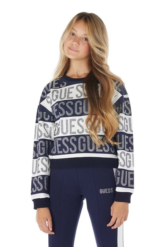 Detská mikina Guess J3YQ09.KAE30.9BYX tmavomodrá