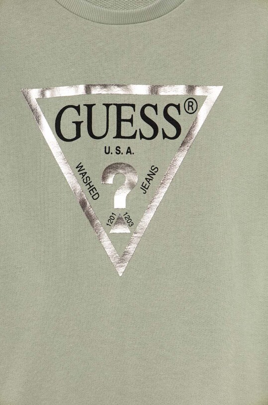 Dziewczynka Guess bluza bawełniana dziecięca J74Q10.KAUG0.9BYX zielony