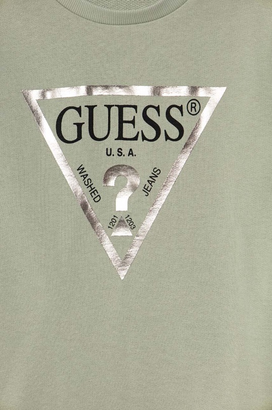 Дівчинка Дитяча бавовняна кофта Guess J74Q10.KAUG0.9BYX зелений