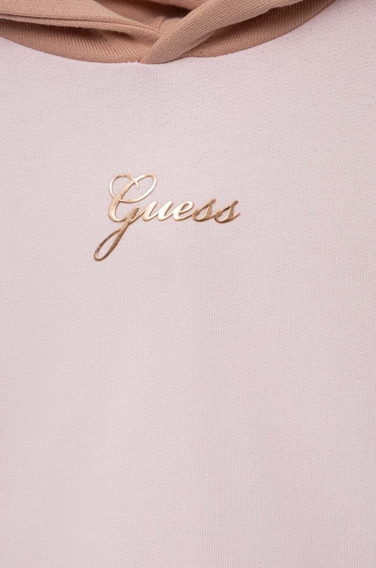 Dziewczynka Guess bluza bawełniana dziecięca K3YQ02.KA6R3.9BYX różowy
