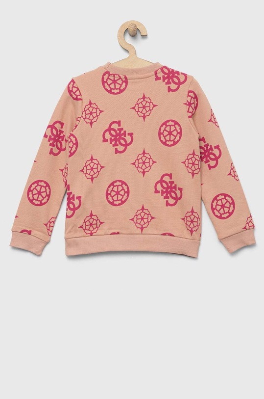 Παιδική βαμβακερή μπλούζα Guess K3YQ03.KA6R3.9BYX ροζ AW23
