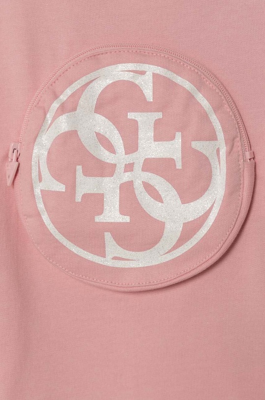 DÍVKA Dětská bavlněná mikina Guess K3YQ04.KA6R4.9BYX růžová