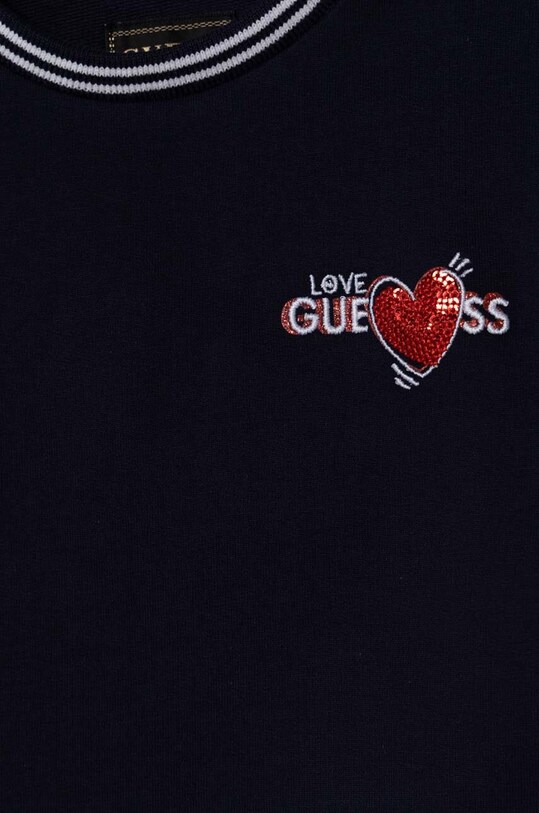 Κοριτσίστικα Παιδική βαμβακερή μπλούζα Guess K3YQ06.KA6R0.9BYX σκούρο μπλε