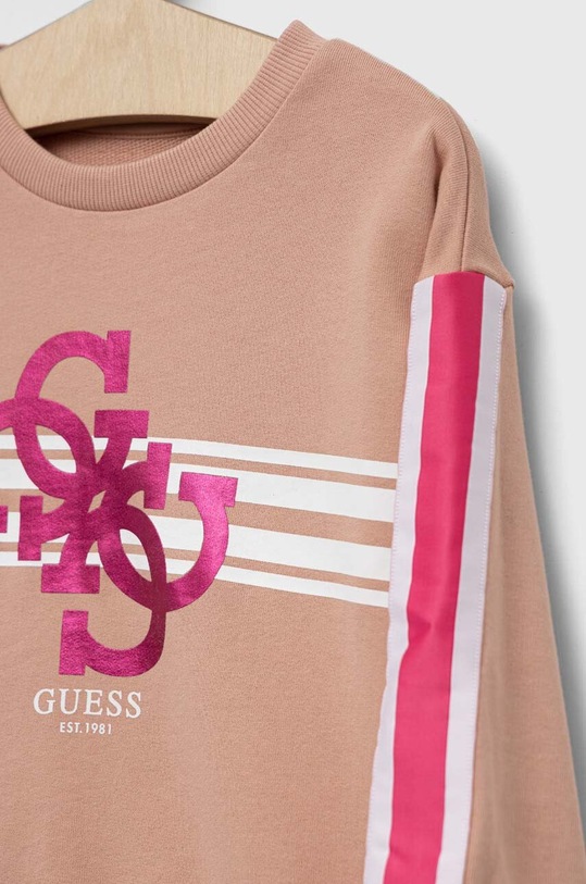 Κοριτσίστικα Παιδική βαμβακερή μπλούζα Guess K3YQ08.KA6R3.9BYX ροζ