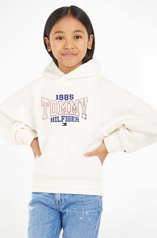 Tommy Hilfiger bluza dziecięca z kapturem biały KG0KG07373.128.176.9BYX