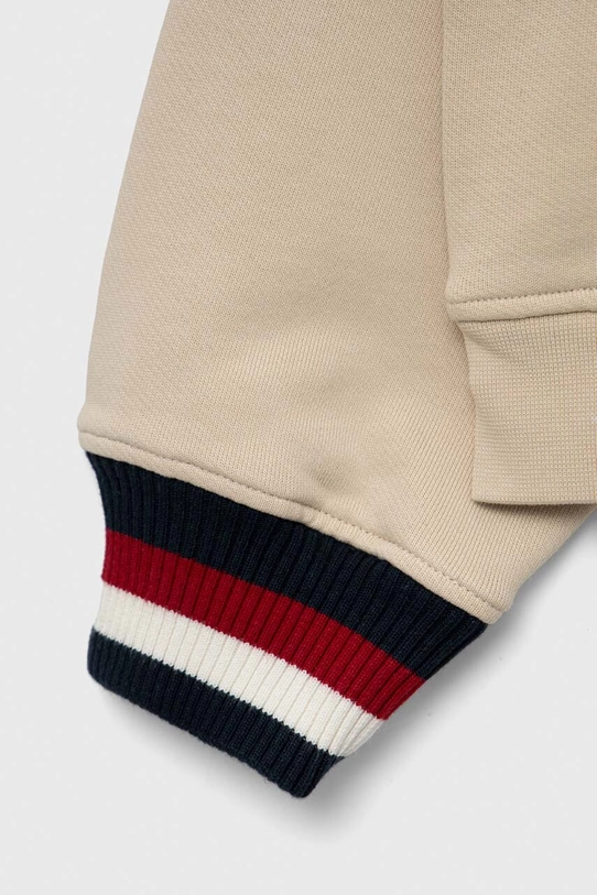 Djevojčice Dječja pamučna dukserica Tommy Hilfiger KS0KS00496.9BYX bež