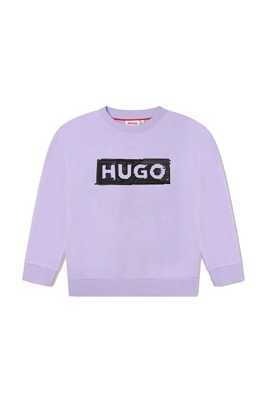 HUGO bluza dziecięca pozostałe fioletowy G15117.102.108