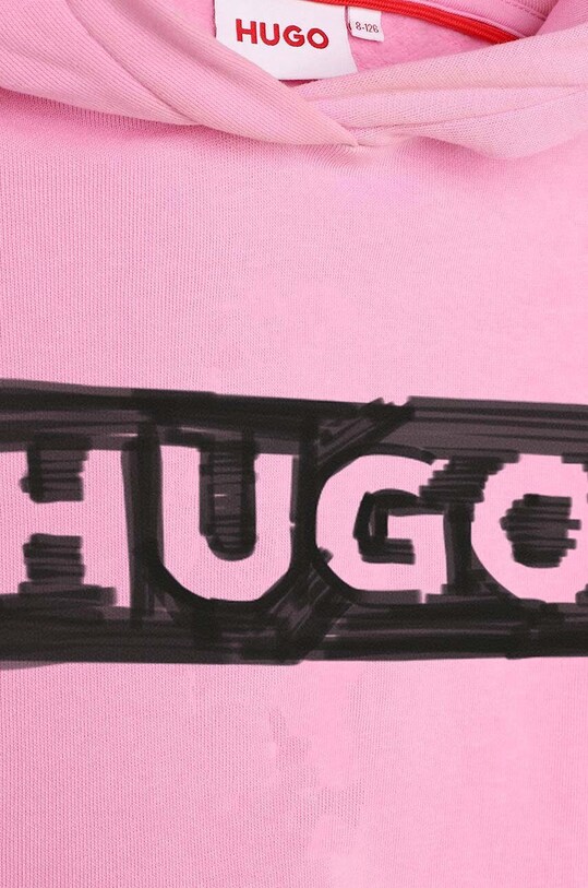 Παιδική μπλούζα HUGO ροζ G15118.126.150