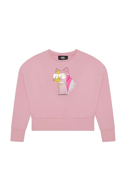 Karl Lagerfeld bluza dziecięca Z15456.86.108 różowy AW23