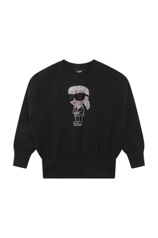 Karl Lagerfeld bluza dziecięca aplikacja czarny Z15458.114.150