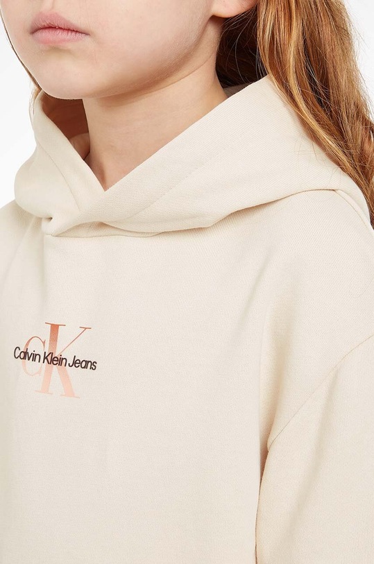 Calvin Klein Jeans bluza bawełniana dziecięca IG0IG02029.9BYX beżowy