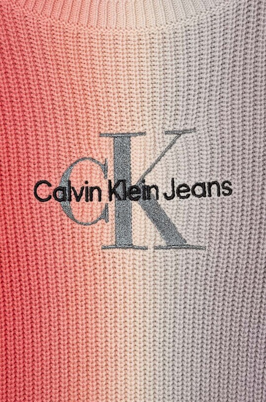 Fete Calvin Klein Jeans pulover de bumbac pentru copii IG0IG02082.9BYX multicolor