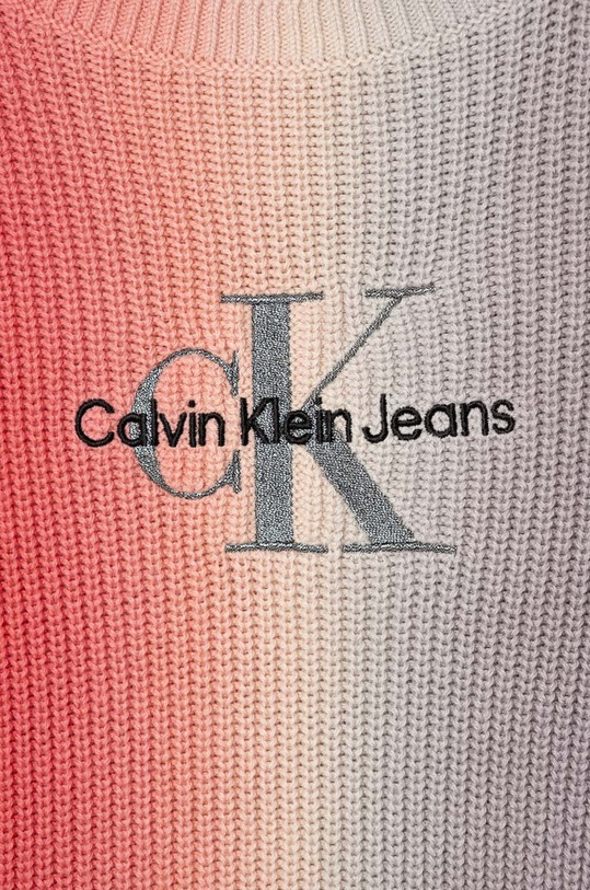 Dziewczynka Calvin Klein Jeans sweter bawełniany dziecięcy IG0IG02082.9BYX multicolor