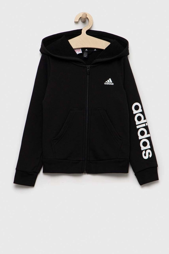 adidas bluza dziecięca z kapturem czarny IC3584