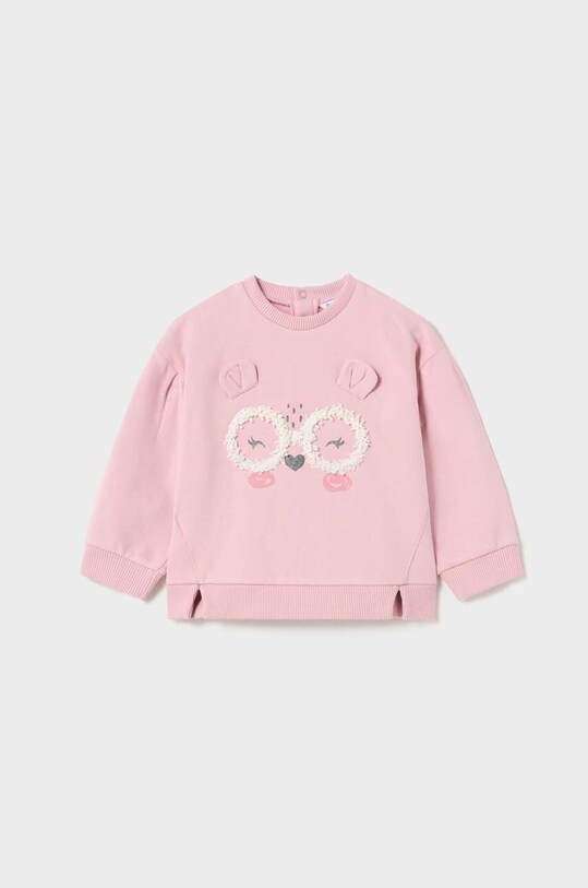 Mayoral bluza niemowlęca z elastanem różowy 2414.4G.Baby.9BYX