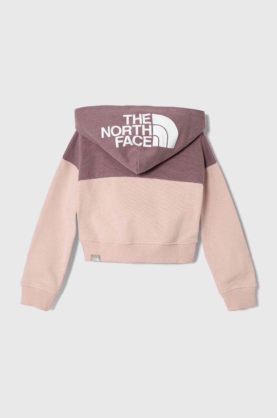 The North Face hanorac de bumbac pentru copii G DREW PEAK CROP P/O HOODIE NF0A82EM violet AW23
