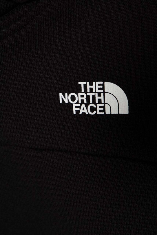 Fete The North Face hanorac de bumbac pentru copii G DREW PEAK CROP P/O HOODIE NF0A82EM negru