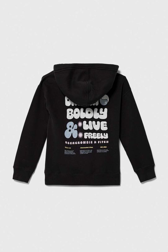 Παιδική μπλούζα Abercrombie & Fitch KI252.3085 μαύρο AW23