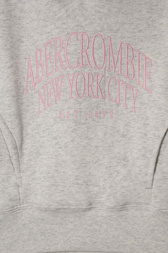 Dievča Detská mikina Abercrombie & Fitch KI252.3091 sivá