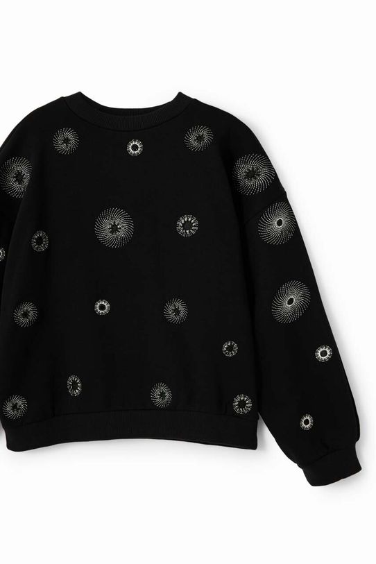 Desigual bluza bawełniana dziecięca czarny 23WGSK06