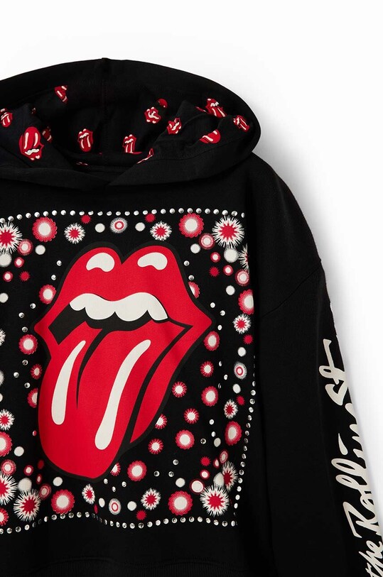 Дитяча бавовняна кофта Desigual 23WGSK08 SWEAT LONG SLEEVE чорний 23WGSK08