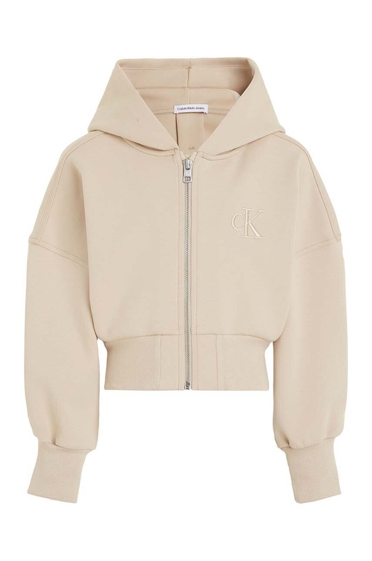 Παιδική μπλούζα Calvin Klein Jeans IG0IG02205.9BYX μπεζ AW23