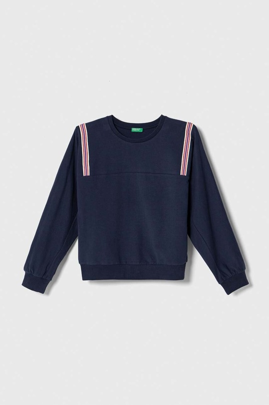 United Colors of Benetton bluza dziecięca aplikacja granatowy 36FPC10E7.G.SEASONAL