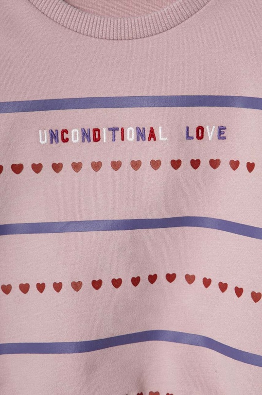 Dziewczynka United Colors of Benetton bluza dziecięca 36FPG10AX.P.SEASONAL fioletowy