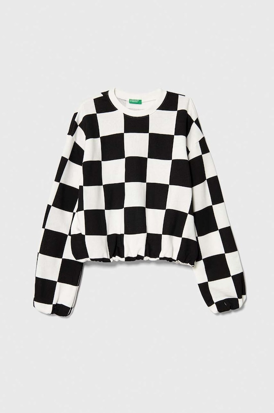 Детская хлопковая кофта United Colors of Benetton хлопок чёрный 3IKAC10FC.G.SEASONAL