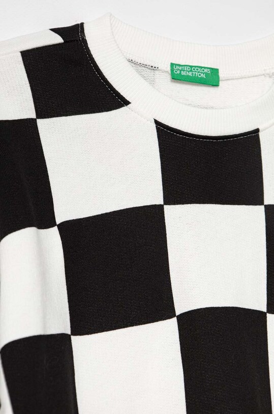 Девочка Детская хлопковая кофта United Colors of Benetton 3IKAC10FC.G.SEASONAL чёрный