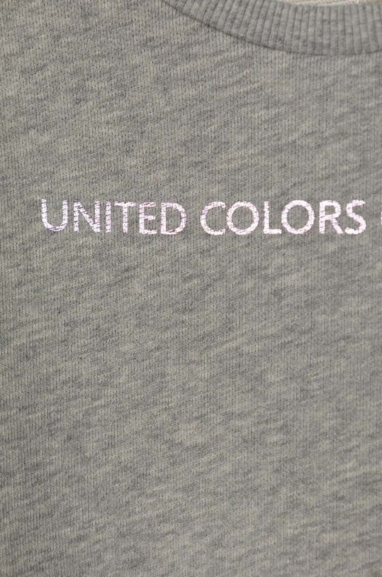 DÍVKA Dětská bavlněná mikina United Colors of Benetton 3J68C10D0.G.SEASONAL šedá